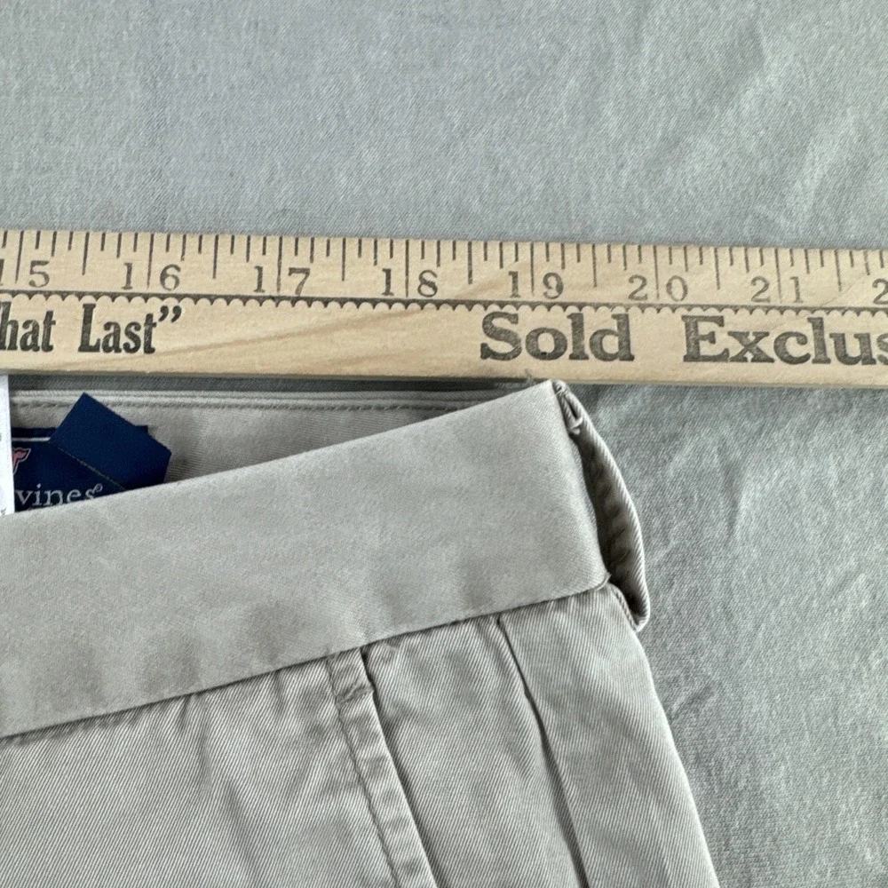 Vineyard Vines Slim Fit Breaker Chino Pants Men 38x32 Beige Khakis Preppy 1P1236